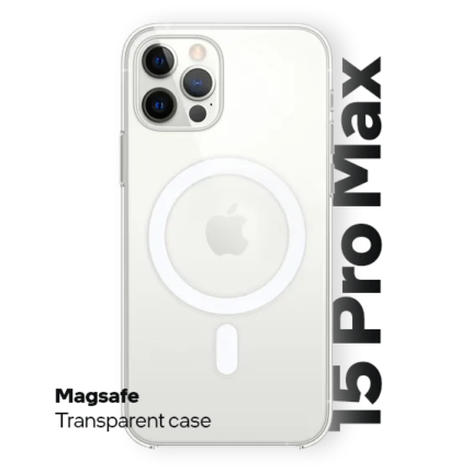 Magsafe transparent case for iPhone 15 Pro Max